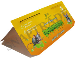 Прилипала - липкая пластина для отлова грызунов (домик) (упак. 5 шт.) - фото